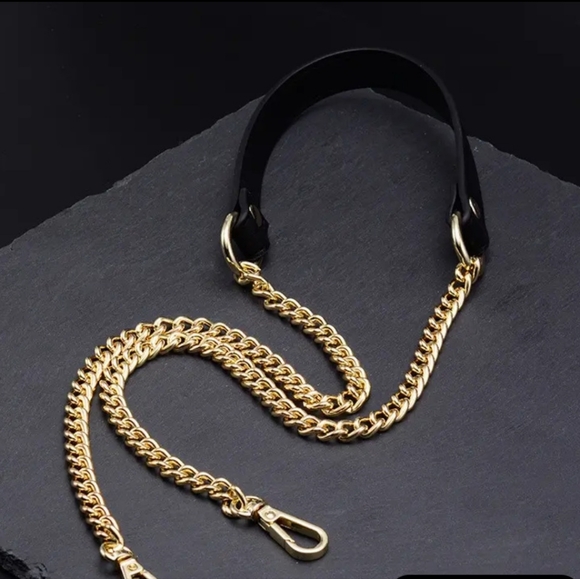 Accessories - 47.24 inch Bag Metal Chain, Gold And Black